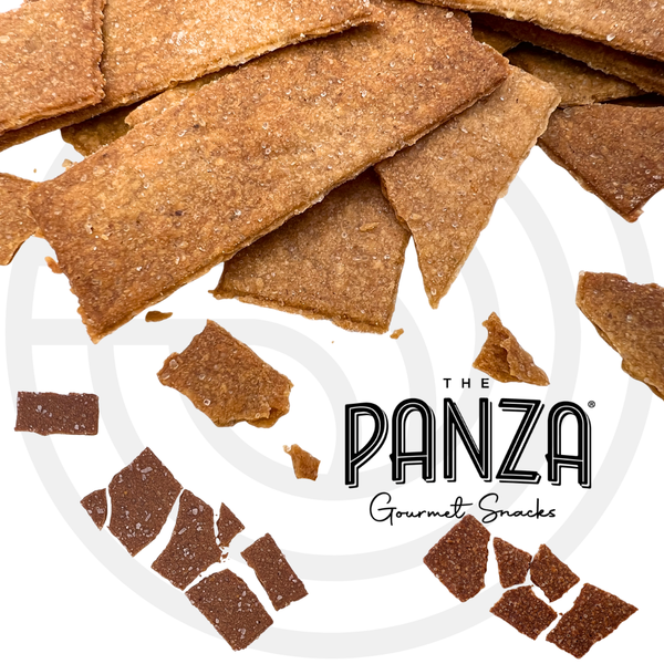 The Panza organic cookie snacks on a white background with brand logo.