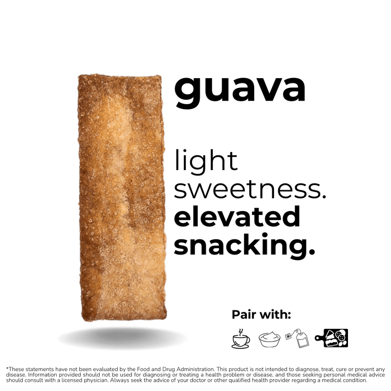 Guava - The Panza Gourmet cookie snacks Sticks. Thin, crisp, organic and natural ingredients, wellness, cookies, women-owned